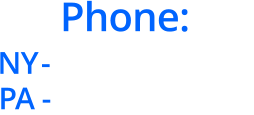 Phone: NY- (516)721-4008 PA - (610)440-1945